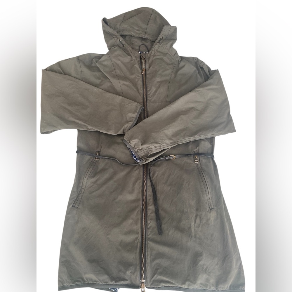 Bellerose Water Resistant Lightweight Jacket with Hood, Belted, Fully Lined